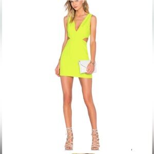 NBD Neon Yellow Mini Dress